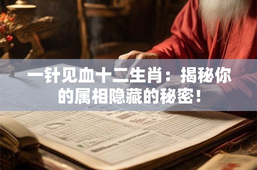 一针见血十二生肖：揭秘你的属相隐藏的秘密！