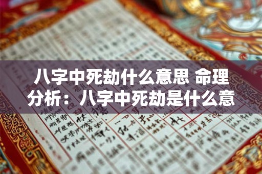 八字中死劫什么意思 命理分析：八字中死劫是什么意思