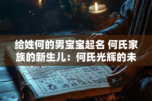 给姓何的男宝宝起名 何氏家族的新生儿：何氏光辉的未来