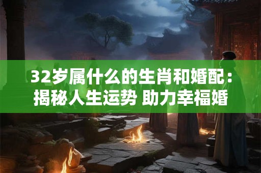 32岁属什么的生肖和婚配：揭秘人生运势 助力幸福婚姻！