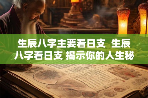 生辰八字主要看日支  生辰八字看日支 揭示你的人生秘密！