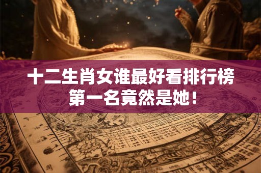 十二生肖女谁最好看排行榜 第一名竟然是她！