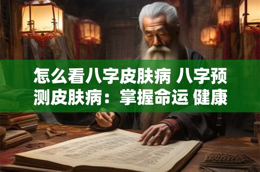 怎么看八字皮肤病 八字预测皮肤病：掌握命运 健康无忧！