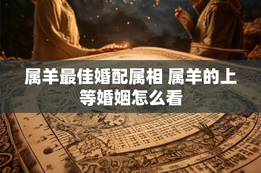 属羊最佳婚配属相 属羊的上等婚姻怎么看