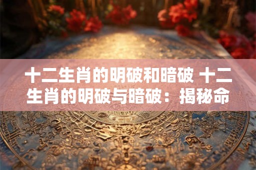 十二生肖的明破和暗破 十二生肖的明破与暗破：揭秘命运之谜