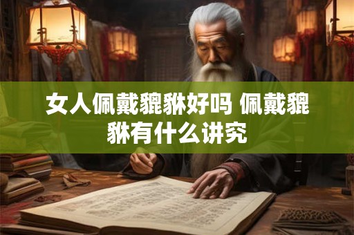 女人佩戴貔貅好吗 佩戴貔貅有什么讲究