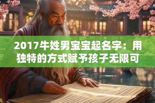 2017牛姓男宝宝起名字：用独特的方式赋予孩子无限可能