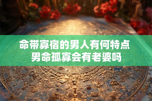 命带寡宿的男人有何特点 男命孤寡会有老婆吗