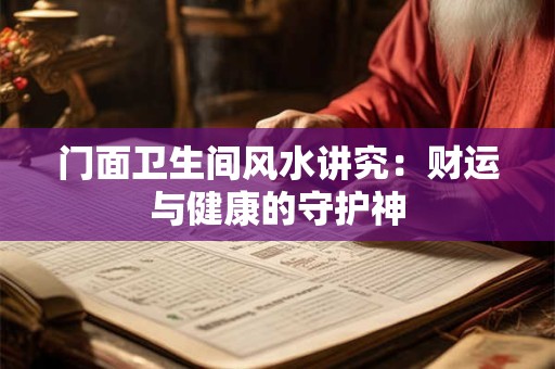 门面卫生间风水讲究：财运与健康的守护神