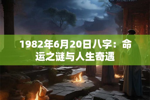 1982年6月20日八字：命运之谜与人生奇遇