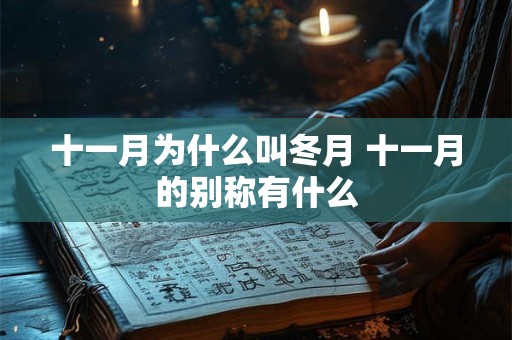十一月为什么叫冬月 十一月的别称有什么