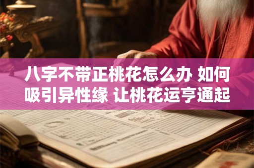 八字不带正桃花怎么办 如何吸引异性缘 让桃花运亨通起来！