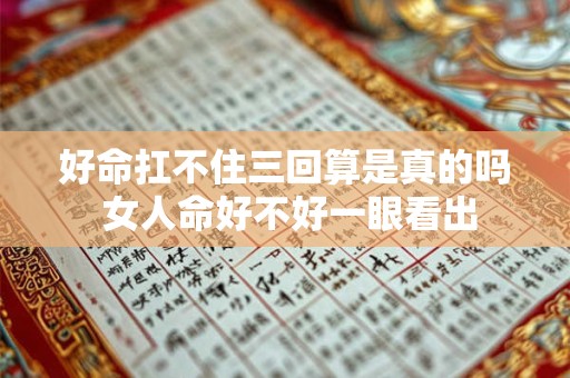 好命扛不住三回算是真的吗 女人命好不好一眼看出