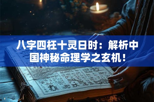 八字四枉十灵日时：解析中国神秘命理学之玄机！