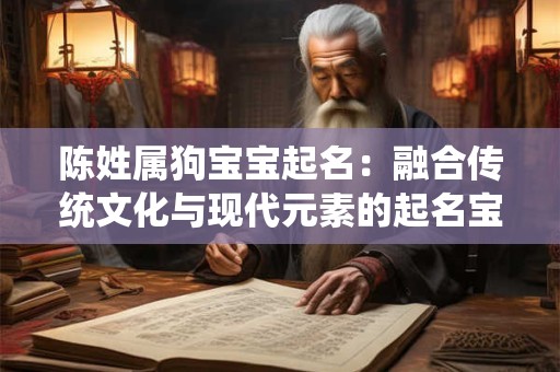 陈姓属狗宝宝起名：融合传统文化与现代元素的起名宝典