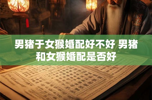 男猪于女猴婚配好不好 男猪和女猴婚配是否好