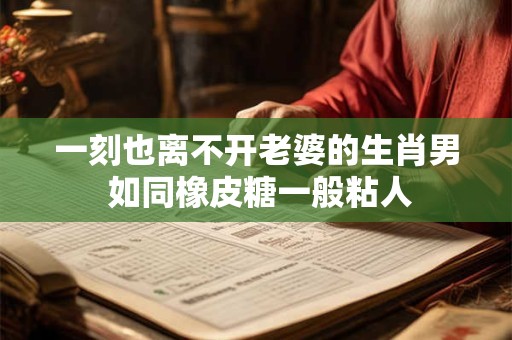 一刻也离不开老婆的生肖男 如同橡皮糖一般粘人
