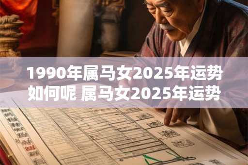 1990年属马女2025年运势如何呢 属马女2025年运势如何