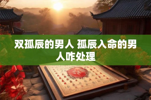 双孤辰的男人 孤辰入命的男人咋处理