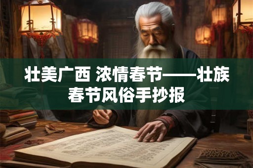 壮美广西 浓情春节——壮族春节风俗手抄报