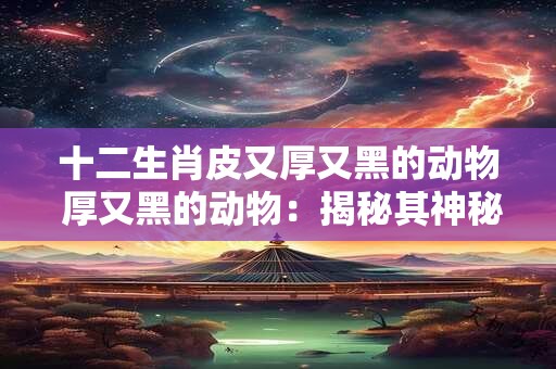 十二生肖皮又厚又黑的动物 厚又黑的动物：揭秘其神秘面纱