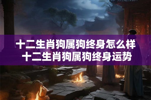 十二生肖狗属狗终身怎么样 十二生肖狗属狗终身运势大揭秘！