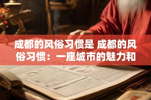 成都的风俗习惯是 成都的风俗习惯：一座城市的魅力和韵味