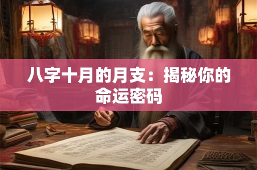 八字十月的月支：揭秘你的命运密码