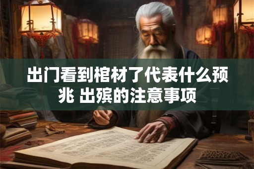 出门看到棺材了代表什么预兆 出殡的注意事项