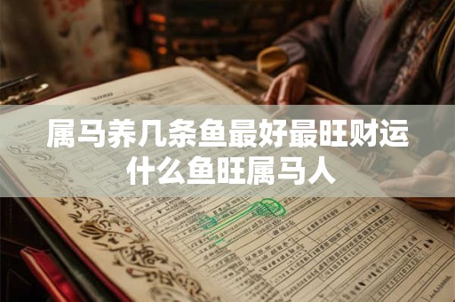 属马养几条鱼最好最旺财运 什么鱼旺属马人