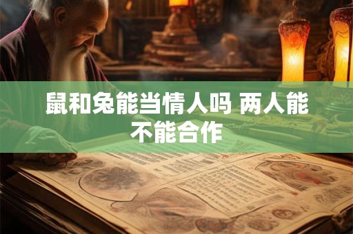鼠和兔能当情人吗 两人能不能合作