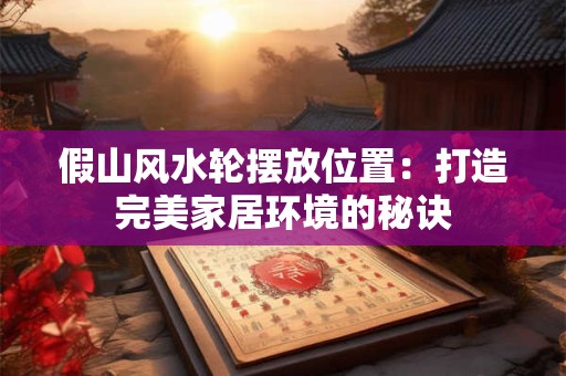 假山风水轮摆放位置：打造完美家居环境的秘诀