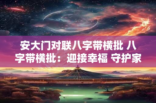 安大门对联八字带横批 八字带横批：迎接幸福 守护家园