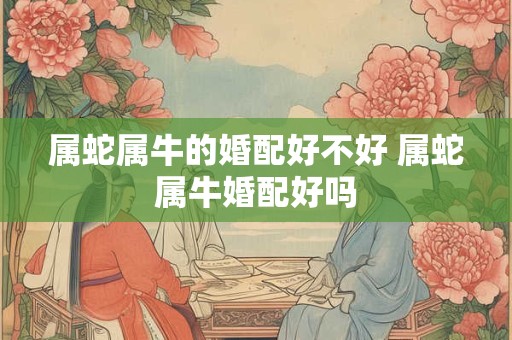 详细阅读:属蛇属牛的婚配好不好 属蛇属牛婚配好吗 属蛇属牛的婚配好不好 属蛇属牛婚配好吗