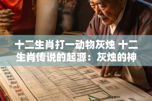 十二生肖打一动物灰烛 十二生肖传说的起源：灰烛的神秘象征