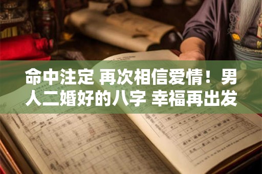 命中注定 再次相信爱情！男人二婚好的八字 幸福再出发！
