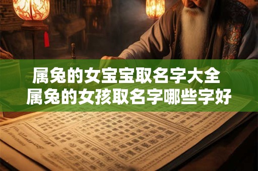 属兔的女宝宝取名字大全 属兔的女孩取名字哪些字好