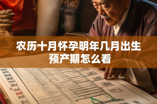 农历十月怀孕明年几月出生 预产期怎么看
