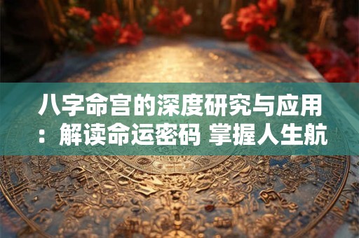 八字命宫的深度研究与应用：解读命运密码 掌握人生航向！