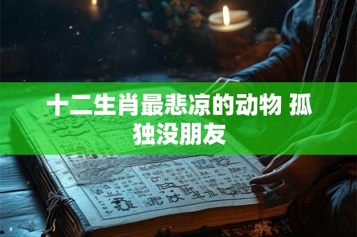 十二生肖最悲凉的动物 孤独没朋友