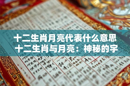 十二生肖月亮代表什么意思 十二生肖与月亮：神秘的宇宙之谜