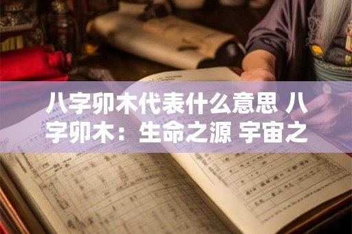 八字卯木代表什么意思 八字卯木:生命之源 宇宙之秘 八字卯木代表什么意思 八字卯木:生命之源 宇宙之秘