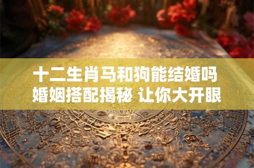 十二生肖马和狗能结婚吗 婚姻搭配揭秘 让你大开眼界！