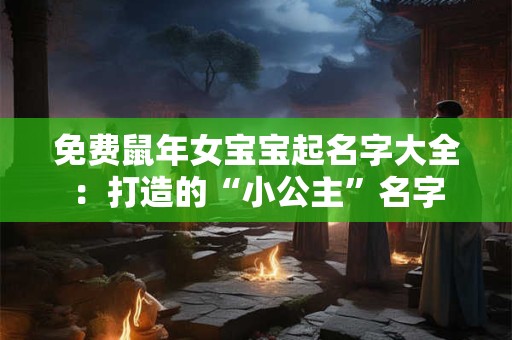 免费鼠年女宝宝起名字大全：打造的“小公主”名字