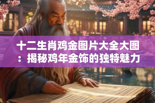十二生肖鸡金图片大全大图：揭秘鸡年金饰的独特魅力！