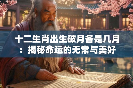 十二生肖出生破月各是几月：揭秘命运的无常与美好