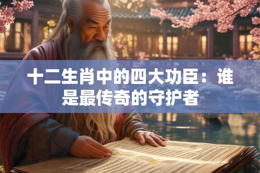 十二生肖中的四大功臣：谁是最传奇的守护者