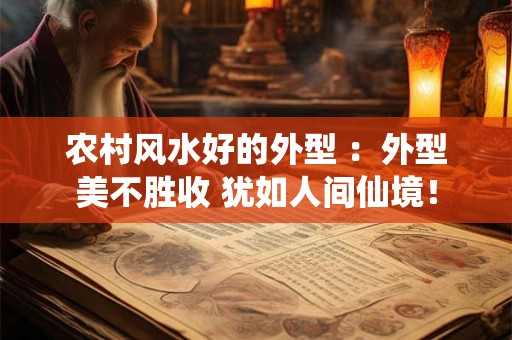 农村风水好的外型 ：外型美不胜收 犹如人间仙境！