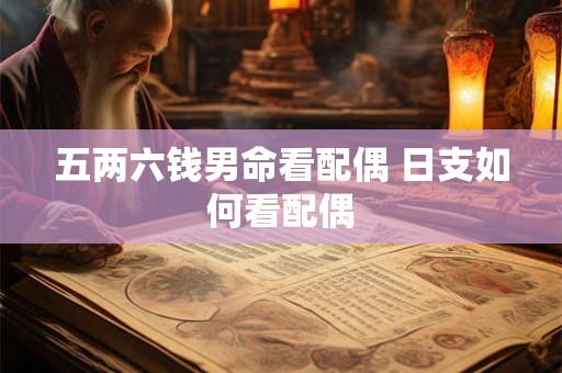 五两六钱男命看配偶 日支如何看配偶