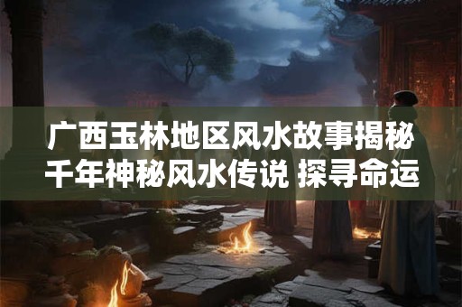 广西玉林地区风水故事揭秘千年神秘风水传说 探寻命运之谜！